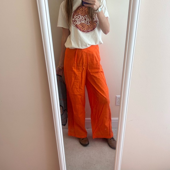 Orange Linen Set - Picture 2 of 11